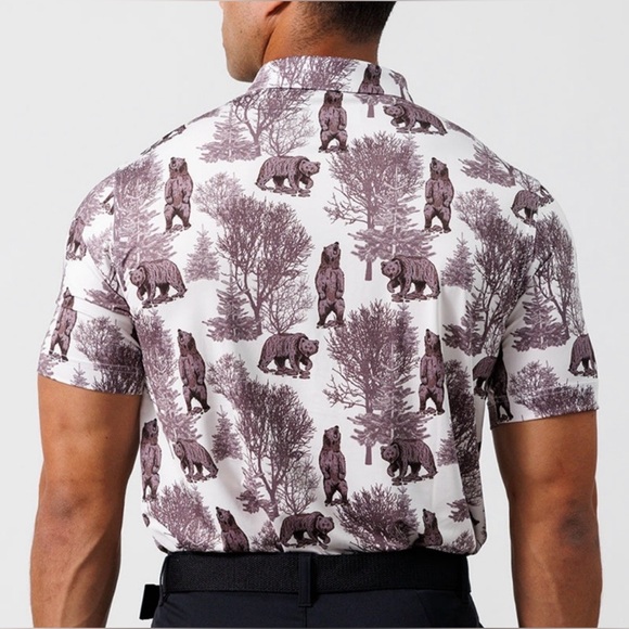 Waggle | Men's Grizz Polo | Men’s Size Medium - Picture 3 of 8